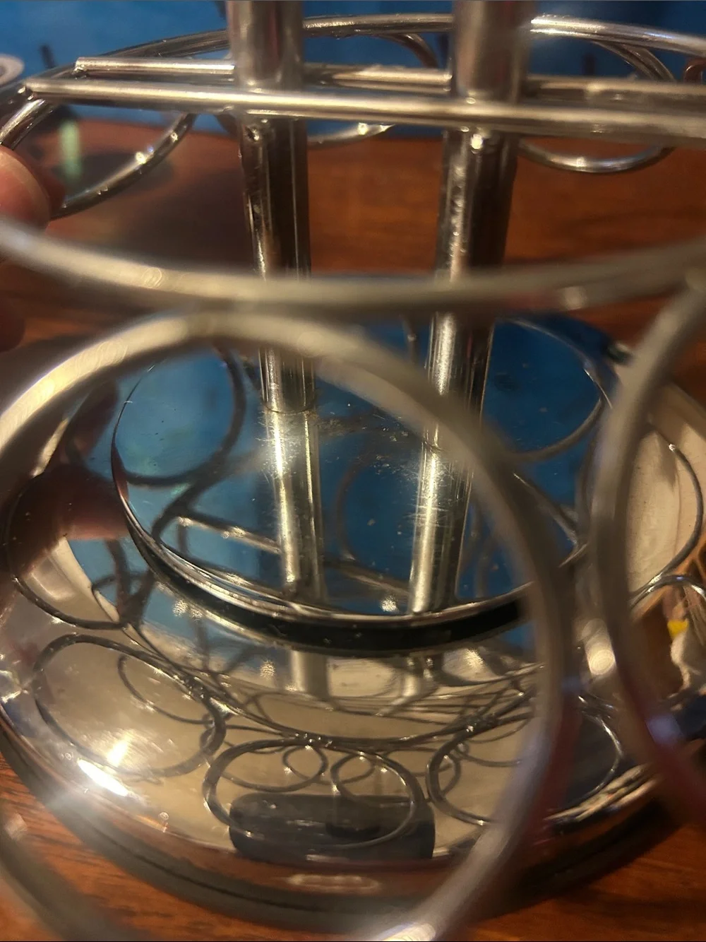 Coffee Pod K-Cup Carousel Holder - Silver chrome